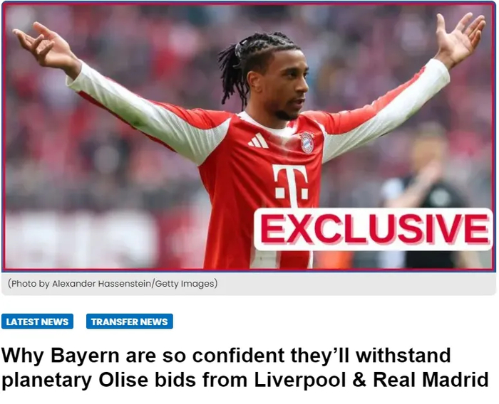 拜仁坚持不卖奥利塞 利物浦瞄准迪奥曼德 卡塞米